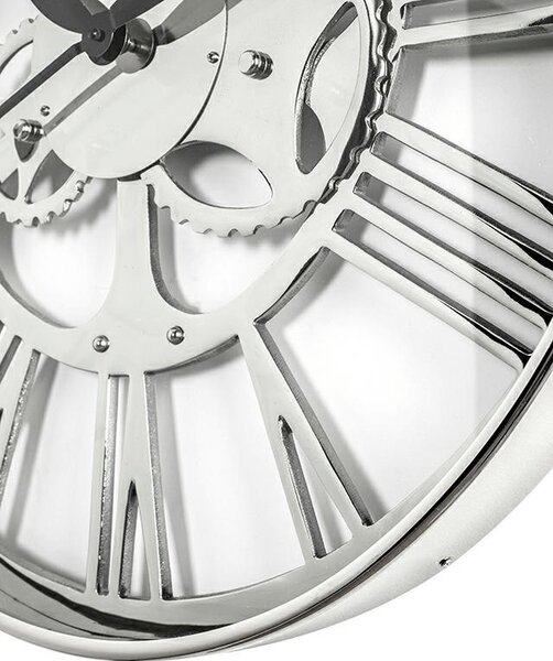 KARE Gear 60 Króm Fogaskerék Falióra