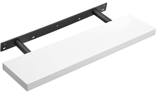 Lebegő fali polc, fehér 80x20x3cm