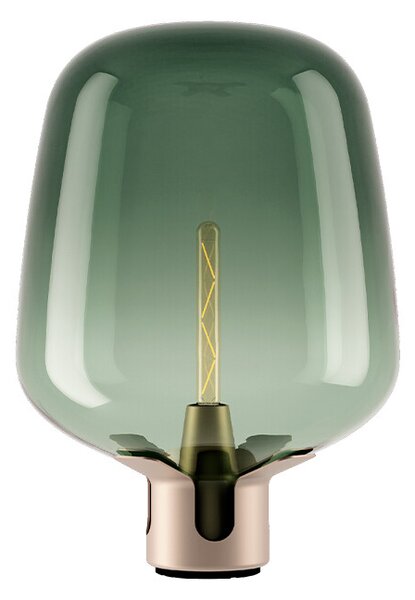 Lodes - Flar Asztali Lámpa Large Golden/Turquise - Lampemesteren