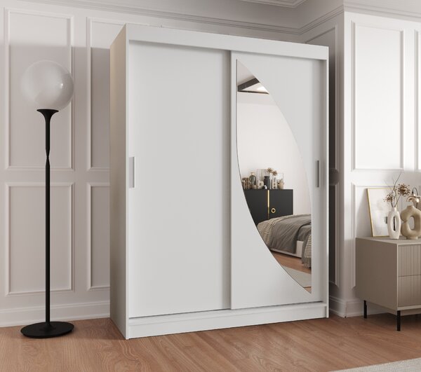 Ruhásszekrény 150 cm Milain (fehér)