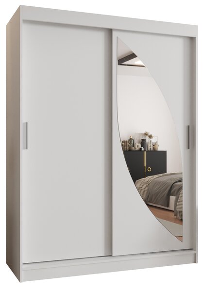 Ruhásszekrény 150 cm Milain (fehér)