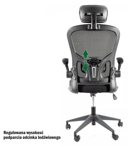Q-060 Ergonomikus Hálós Forgószék Fekete
