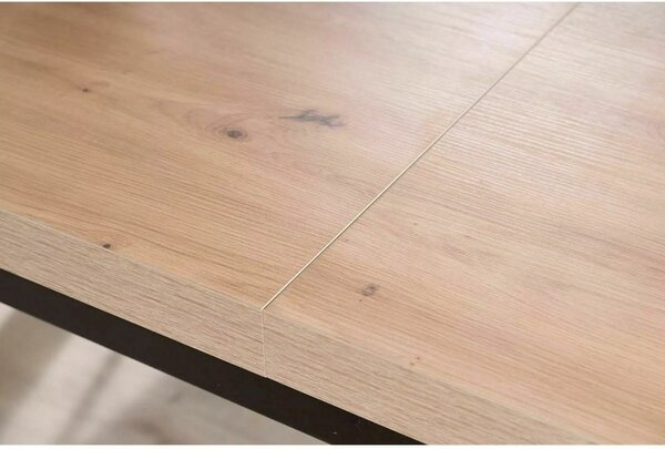 Presto Artisan Kihúzható Étkezőasztal Laminált Tölgy-Fekete