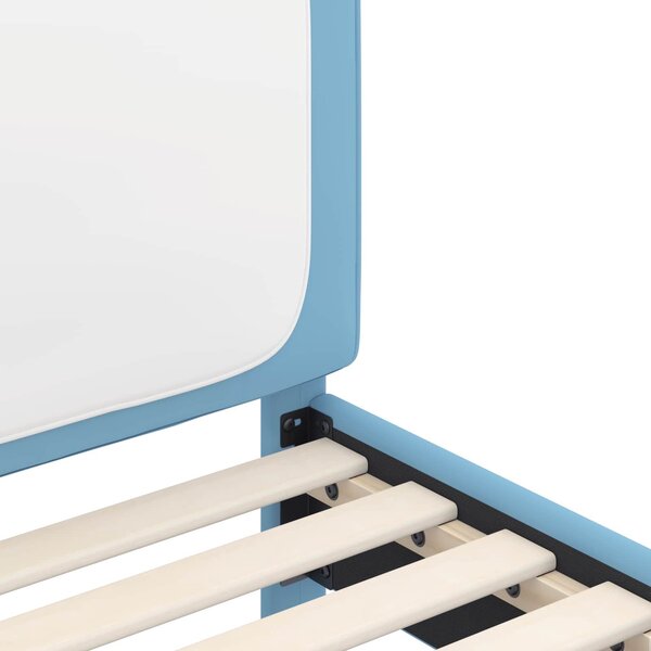 VidaXL Gyerekágy kerettel Kék 80 x 200 cm PU