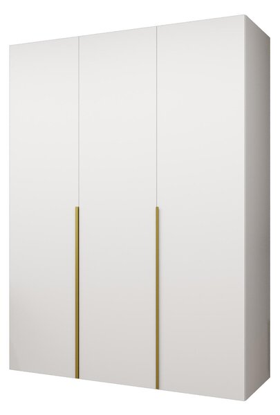 Ruhásszekrény 150 cm Alice 1 (fehér + arany)