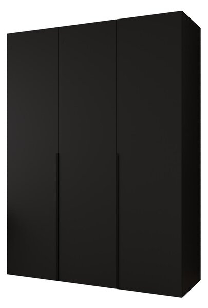 Ruhásszekrény 150 cm Alice 1 (fekete + fekete)