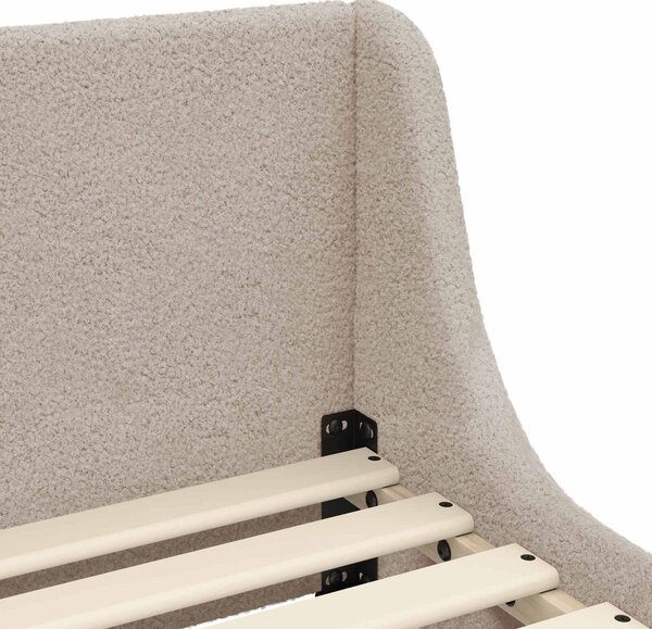 VidaXL Gyerekágy keret fejtámlával Világosszürke 70 x 140 cm