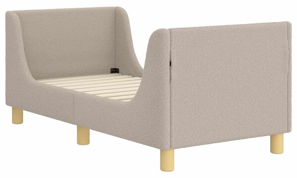 VidaXL Gyerekágy keret fejtámlával Világosszürke 70 x 140 cm