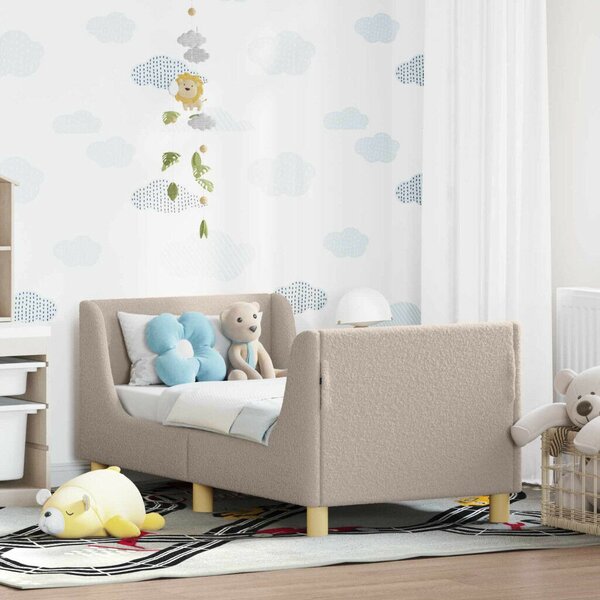 VidaXL Gyerekágy keret fejtámlával Világosszürke 70 x 140 cm