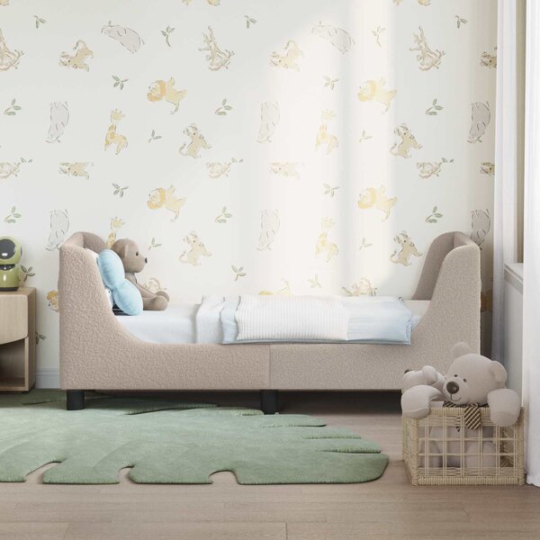 VidaXL Gyerekágy keret fejtámlával Világosszürke 70 x 140 cm