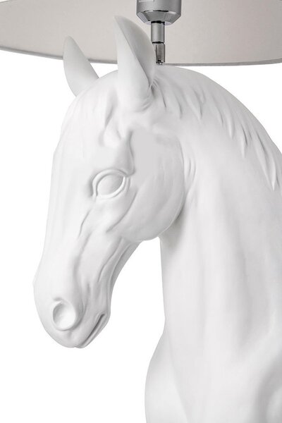 King Home Horse Stand M Ló Alakú Állólámpa Üvegszálas Fehér