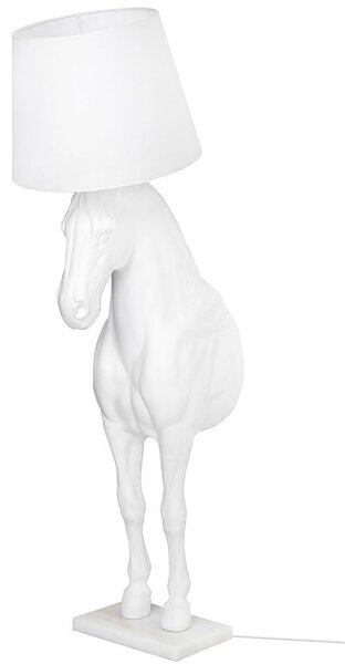 King Home Horse Stand M Ló Alakú Állólámpa Üvegszálas Fehér