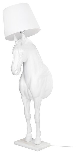 King Home Horse Stand M Ló Alakú Állólámpa Üvegszálas Fehér