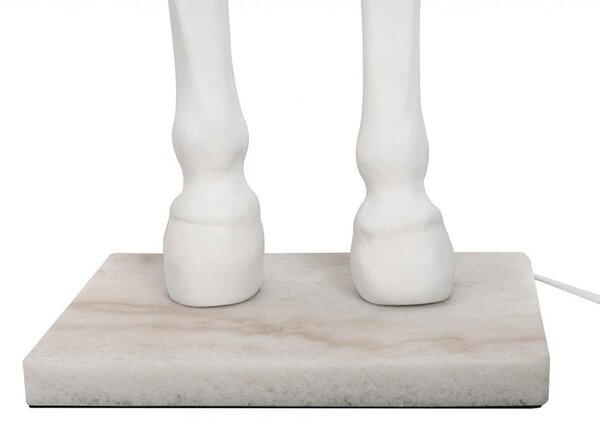 King Home Horse Stand M Ló Alakú Állólámpa Üvegszálas Fehér