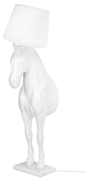 King Home Horse Stand M Ló Alakú Állólámpa Üvegszálas Fehér