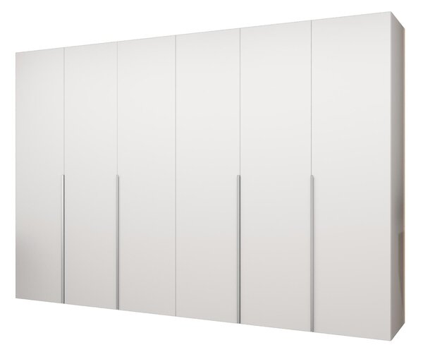 Ruhásszekrény 300 cm Alice 1 (fehér + kasmír)