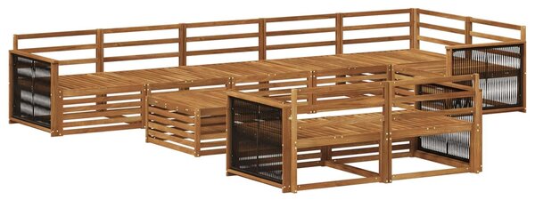 VidaXL Kültéri kanapé szett 9 pcs