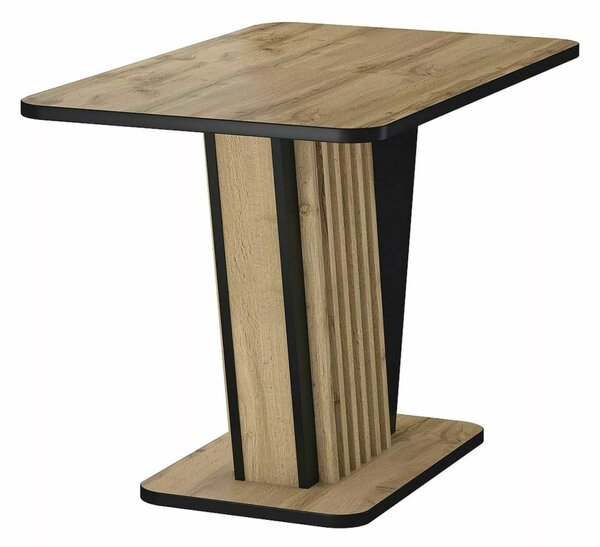 Nevio Artisan Kihúzható Étkezőasztal Laminált Tölgy-Fekete Modern