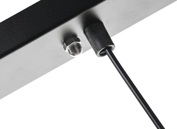 King Home Flusso Line 4 Geometrikus Fekete LED Függőlámpa
