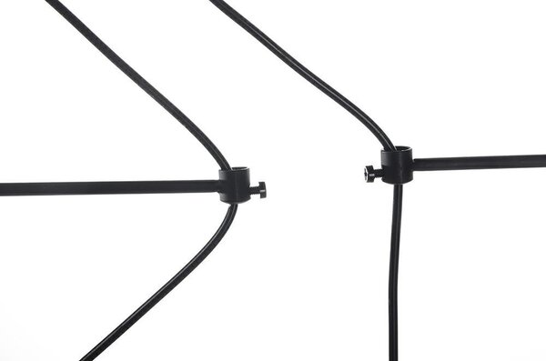 King Home Flusso Line 4 Geometrikus Fekete LED Függőlámpa