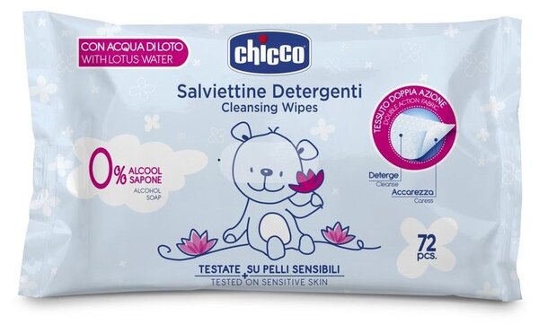 Chicco lótusz vizes nedves törlőkendő - 72 db