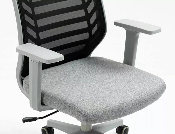 Q-320 Ergonomikus Hálós Forgószék Szürke-Fekete TILT