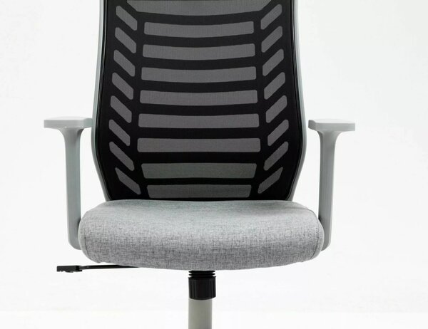 Q-320 Ergonomikus Hálós Forgószék Szürke-Fekete TILT