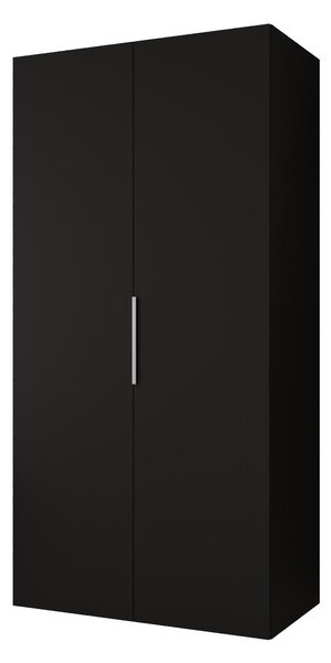 Ruhásszekrény 100 cm Mirabella 1 (fekete + kasmír)