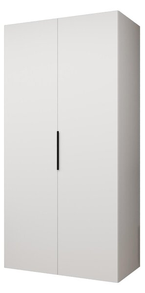 Ruhásszekrény 100 cm Mirabella 1 (fehér + fekete)