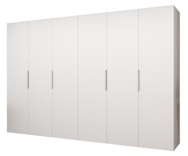 Ruhásszekrény 300 cm Mirabella 1 (fehér + kasmír)