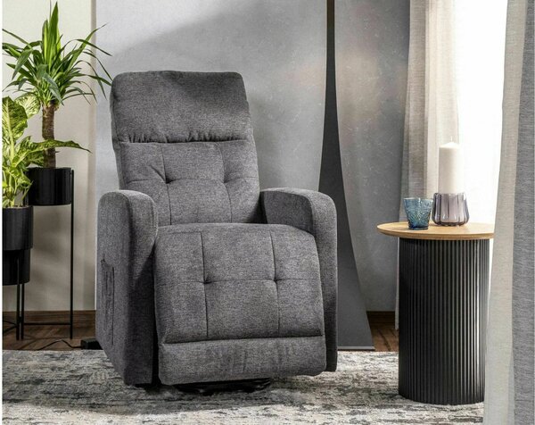 Otus II Brego Elektromos Relax Fotel Szürke Kényelmi