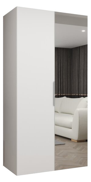 Ruhásszekrény 100 cm Mirabella 2 (fehér + kasmír)