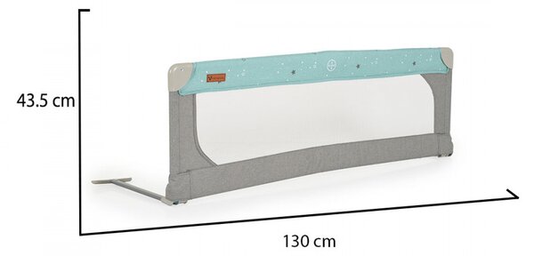 Cangaroo Bed rail leesésgátló 130x43,5 cm - menta