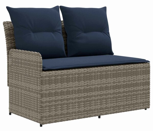VidaXL Kerti karfás kanapé emelhető asztallal 2 Darab PE Rattan