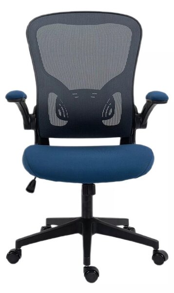Q-333 Ergonomikus Hálós Forgószék Kék-Szürke