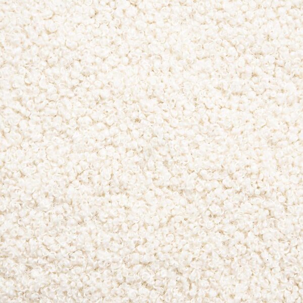 VidaXL Gyerekágy kerettel fejtámlával Krémszínű 90 x 190 cm Bouclé