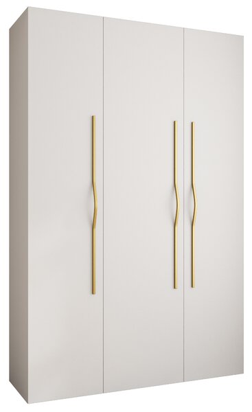 Ruhásszekrény 160 cm Carmela 40-2 (fehér + arany)