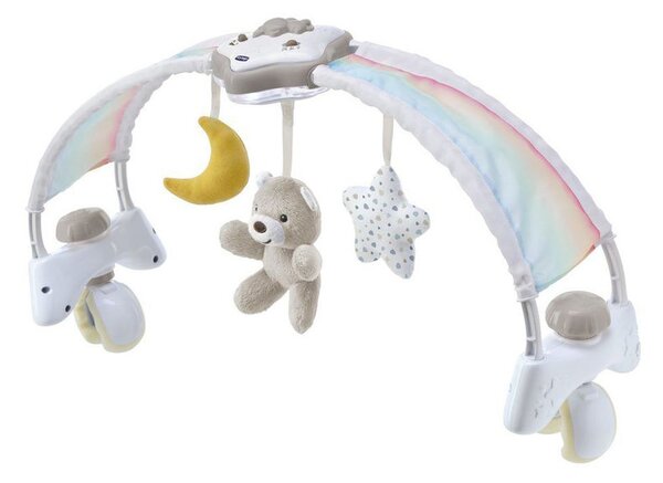 Chicco Rainbow Sky kiságy játékhíd és éjszakai fény elemes 0+ neutral