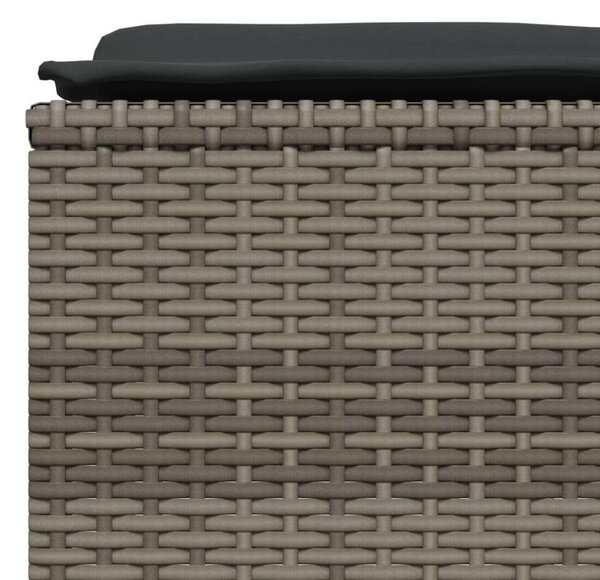 VidaXL Polyrattan Kerti Ülőgarnitúra - 5 részes - Szürke