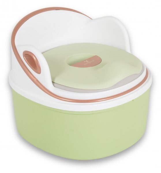Cangaroo Rum Baba 3in1 bili átalakítható WC szűkítő + fellépő , szilikon ülés - zöld