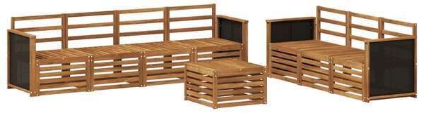 VidaXL Ülőgarnitúrák 8 pcs Tömör Akácfa