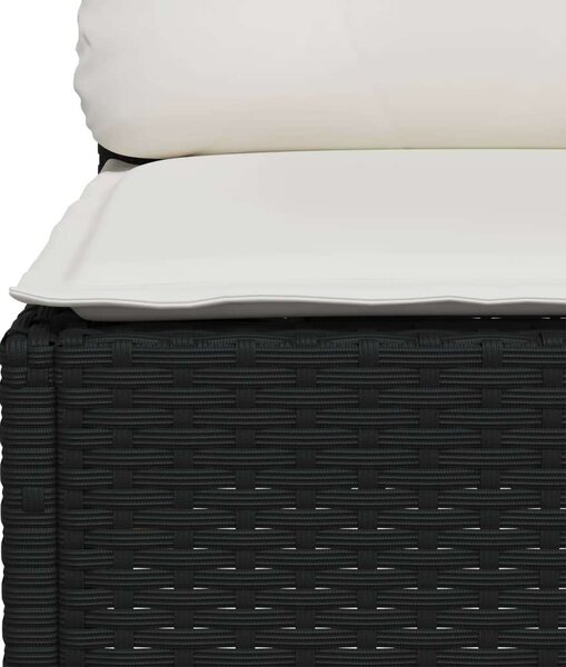 VidaXL Polyrattan Kerti Ülőgarnitúra - 10 részes - Fekete