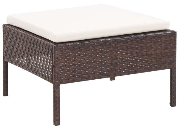 VidaXL Polyrattan Kerti Ülőgarnitúra - 3 részes