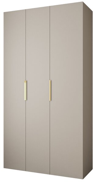 Ruhásszekrény 130 cm Carmela 40-4 (kasmír + arany)