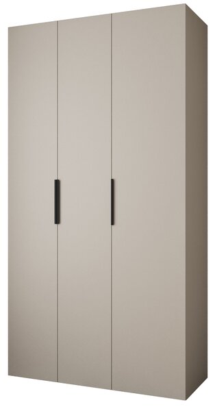 Ruhásszekrény 130 cm Carmela 40-4 (kasmír + fekete)