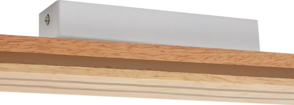 Lucande LED mennyezeti világítás Silja, fa, 100 cm, 3000K, Világos fa, Nappali / Étkező, Fa, Modern