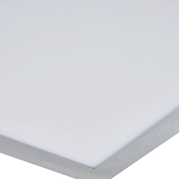 Arcchio LED panel Lyndra, 40 cm, ezüst, alumínium, dimmelhető, CCT, dimmelhető, Alu / szürke / cink, Nappali / Étkező, Alumínium, Modern
