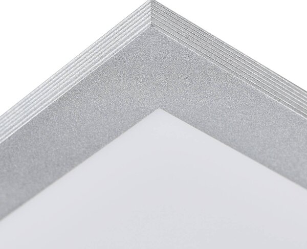 Arcchio LED panel Lyndra, 40 cm, ezüst, alumínium, dimmelhető, CCT, dimmelhető, Alu / szürke / cink, Nappali / Étkező, Alumínium, Modern