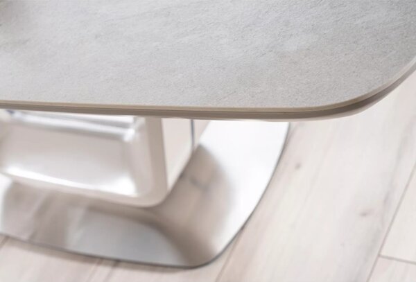 Armani Ceramic Bővíthető Kerámia Étkezőasztal Matt Szürke 160-220 cm