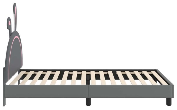 VidaXL Gyerekágy kerettel Világosszürke 80 x 200 cm PU